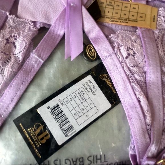 DITA VON TEESE - NWT Madame X Lingerie Set - Lilac - Picture 3 of 7